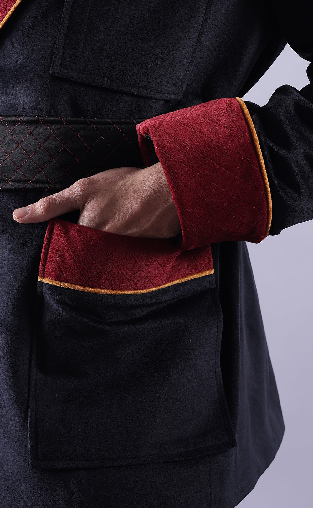 Classic Men’s Black Velvet Smoking Jacket - Luxury Evening Wear, Formal Party Jacket
