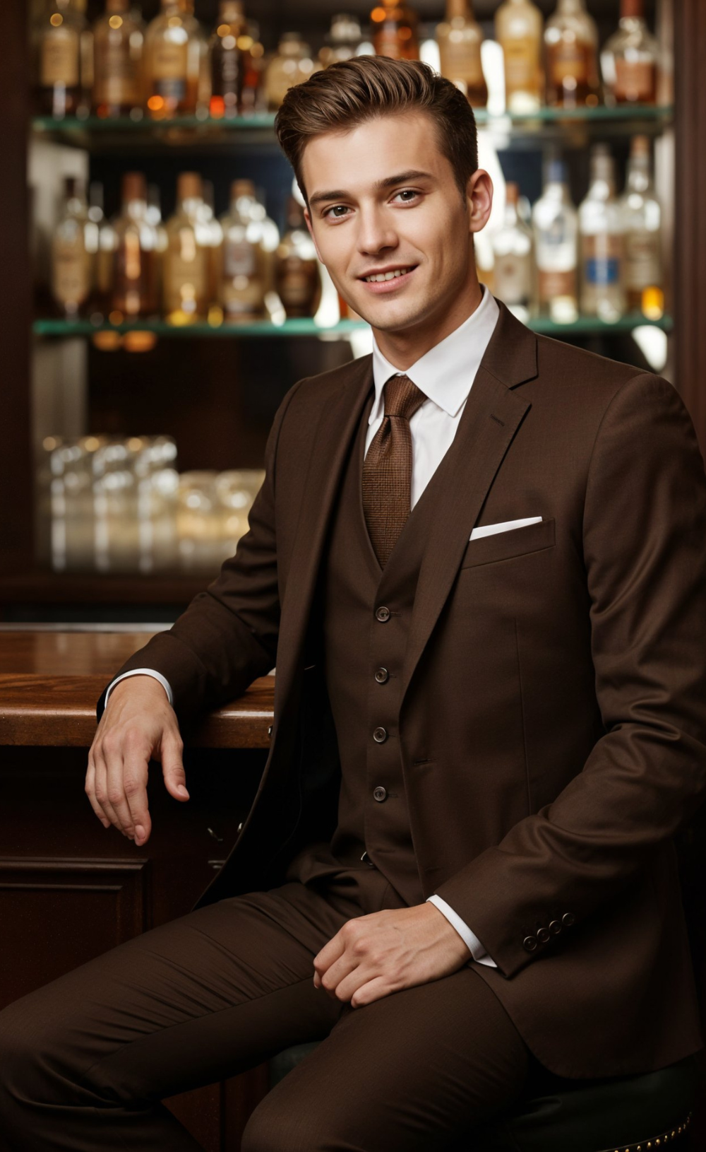 DARK BROWN SUIT 3-PIECE – VARDO