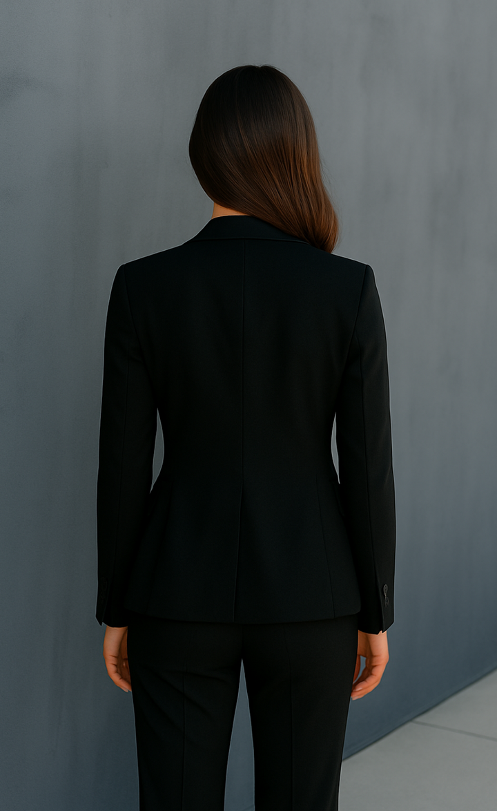 Black Linen Two-Piece Suit – Effortless Edge. Timeless Cool
