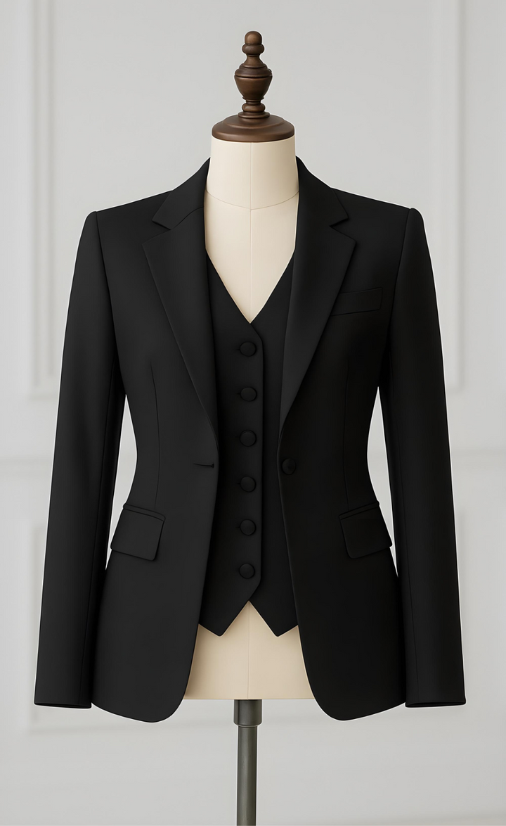 Black Three-Piece Suit – Modern Power in Classic Black