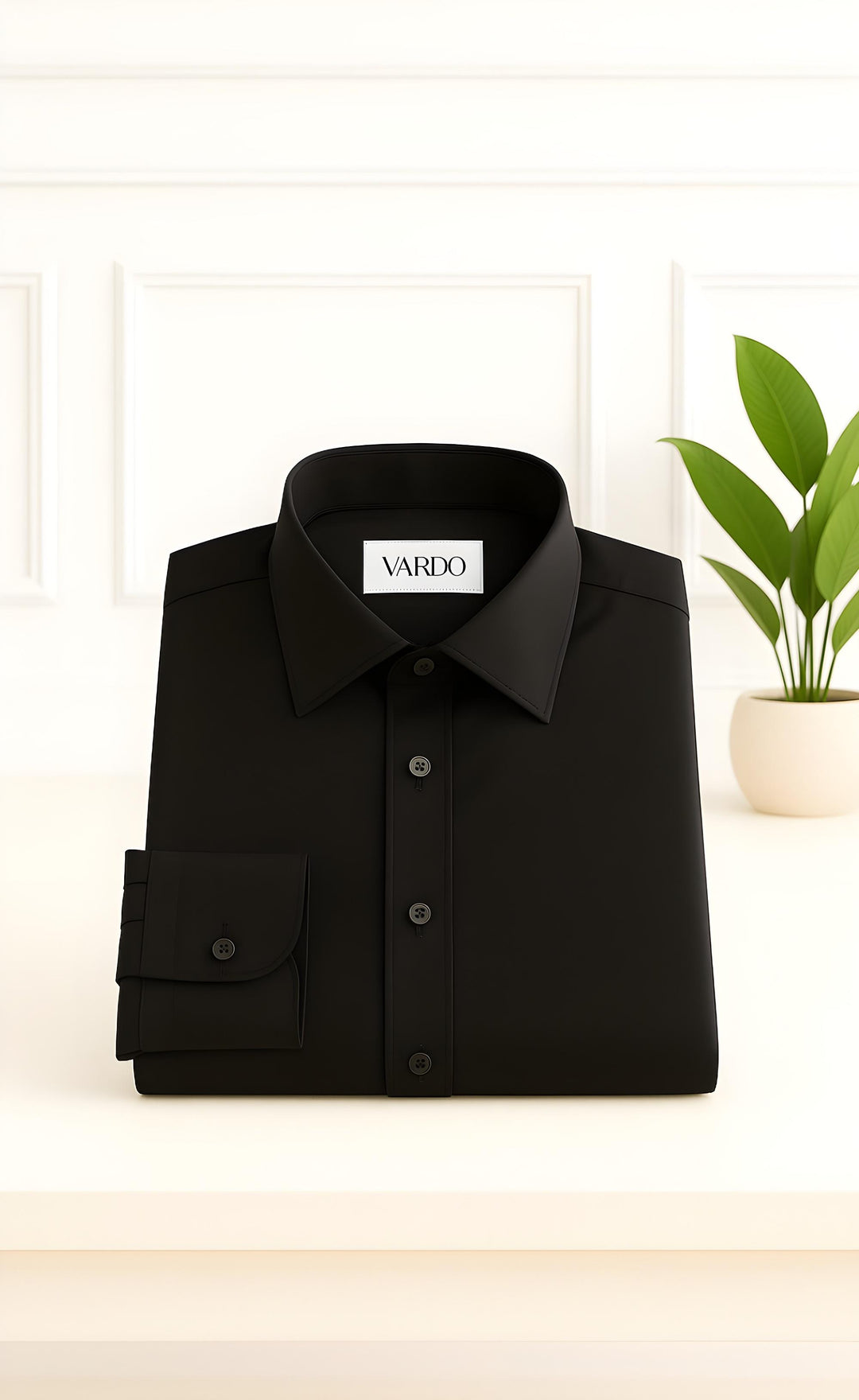 Black Men’s Dress Shirt – Sleek, Timeless & Tailored for Every Occasion