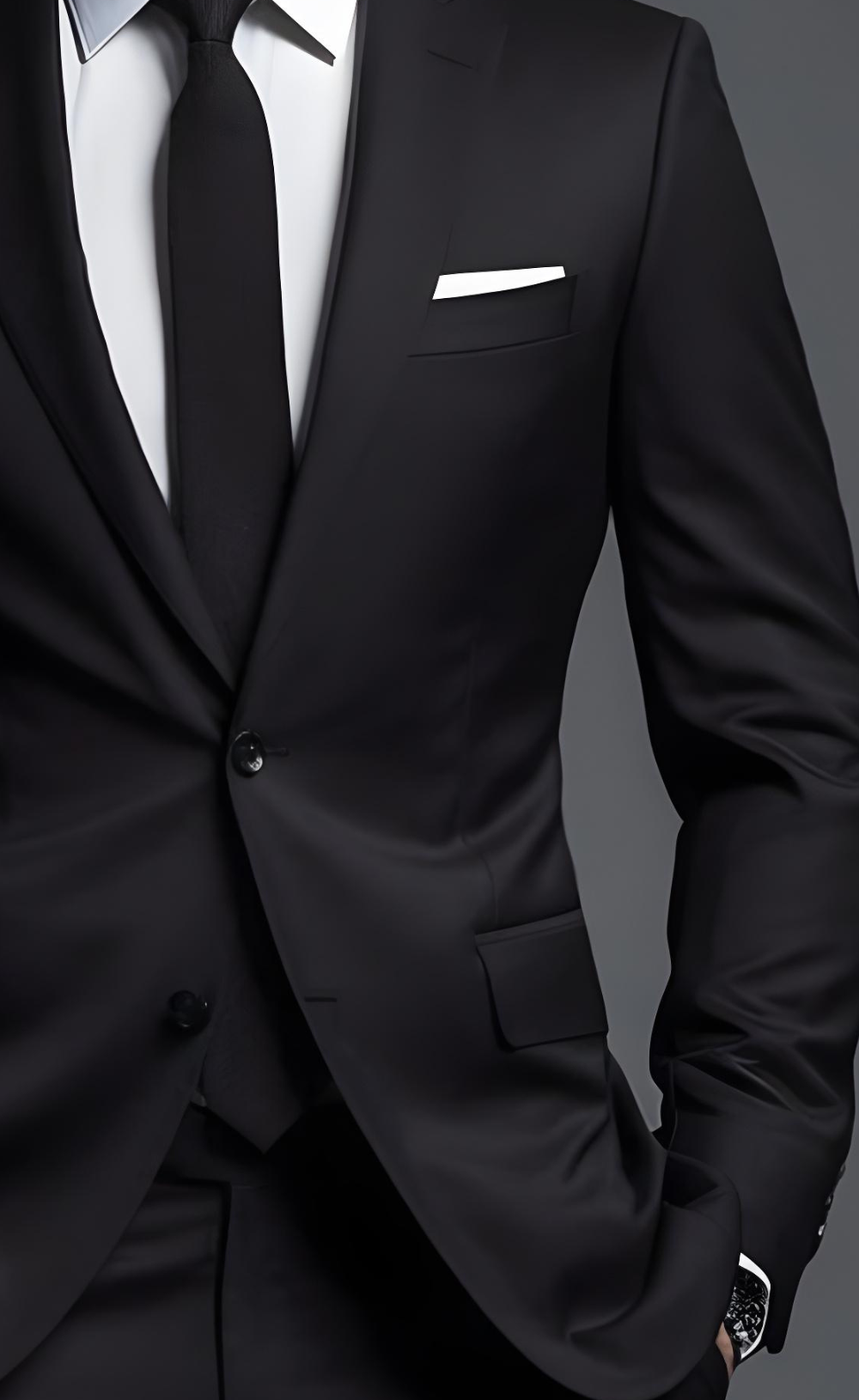 Classic Black Two-Piece Suit for Men- Premium Formal Attire - Tailored Suit - The Rising Sun store, Vardo