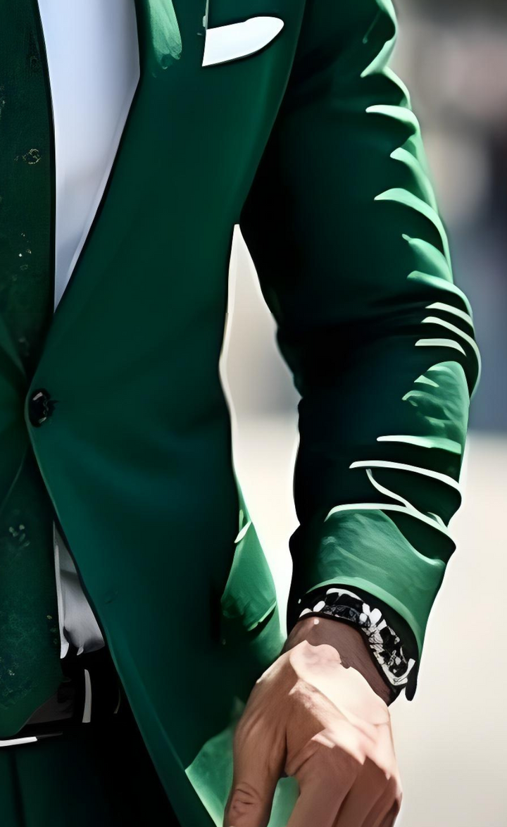 Classic Men's Emerald Green Two-Piece Suit
