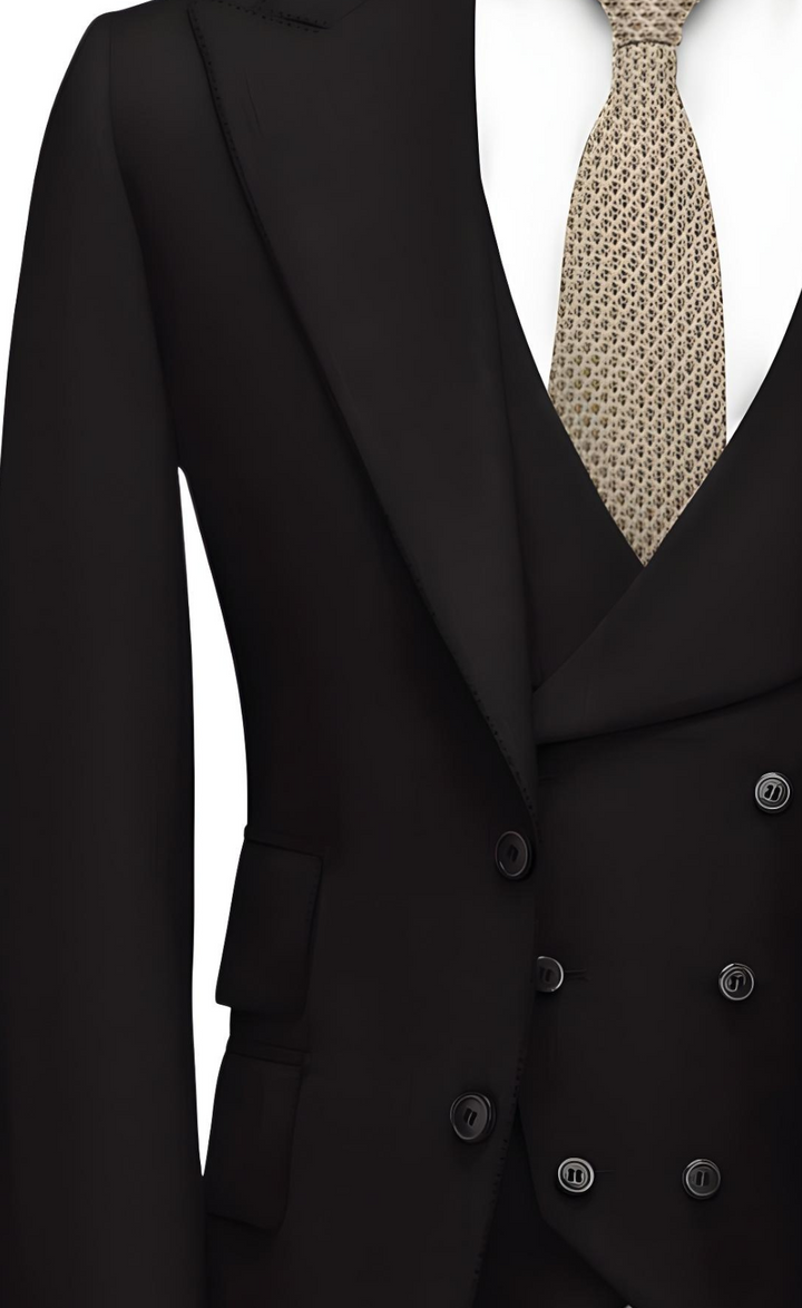 DARK BROWN SLIM-FIT SUIT 3-PIECE