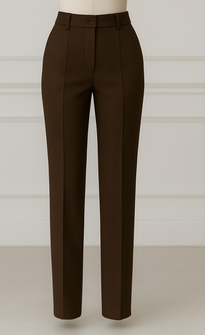 Dark Brown Three-Piece Suit – Earthy Sophistication. Strong Silhouette.