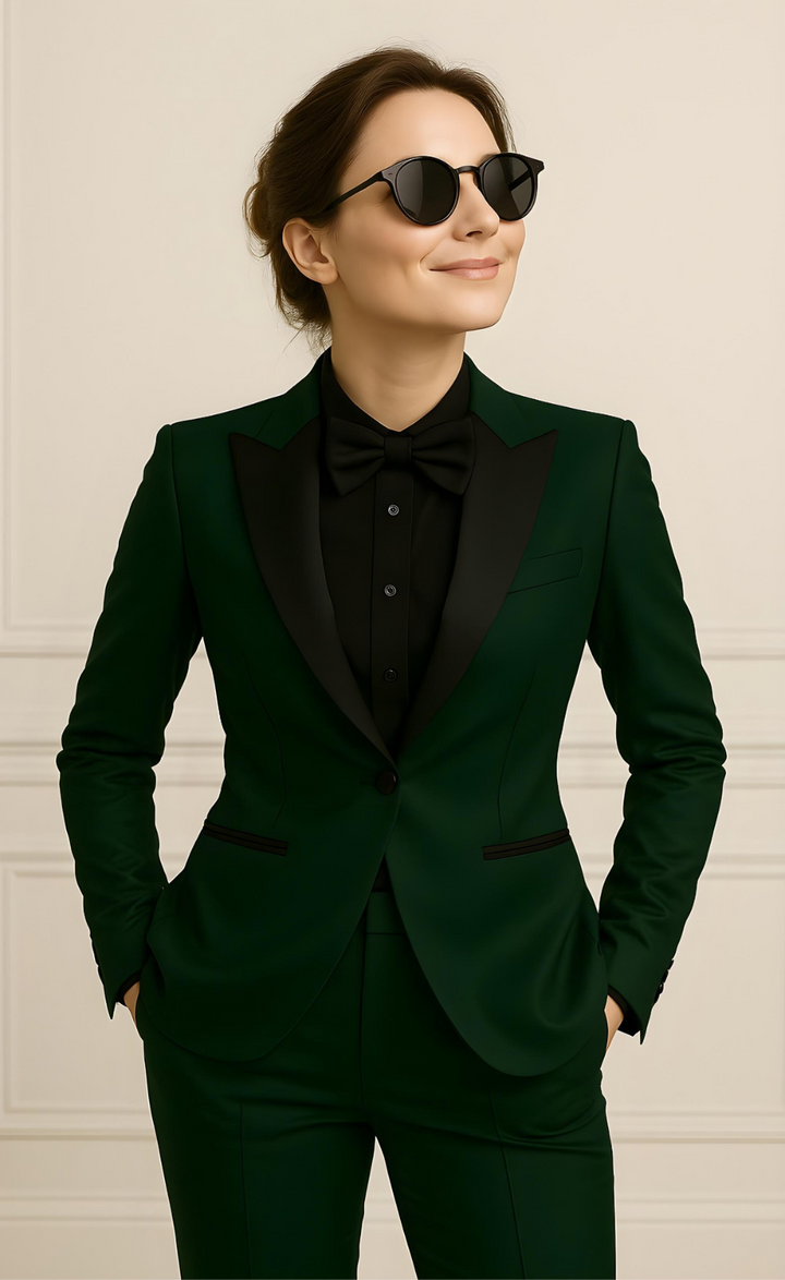 Dark Emerald Green Tuxedo Suit – Regal. Refined, Unforgettable