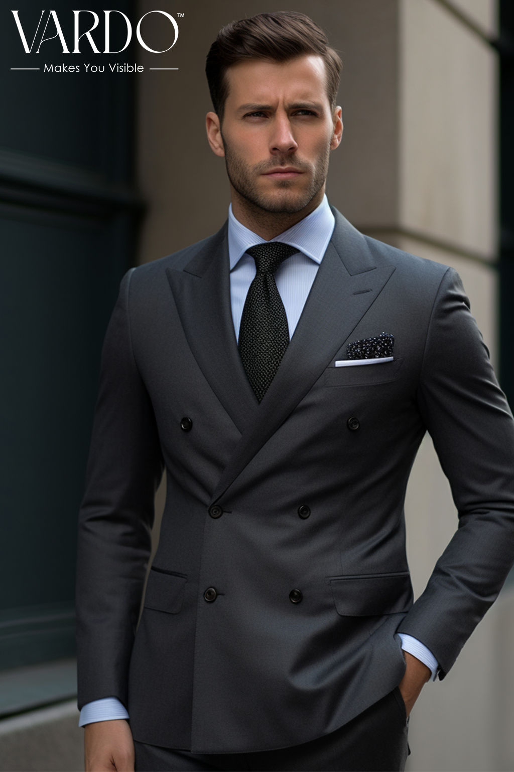 Tailored double top breasted suit