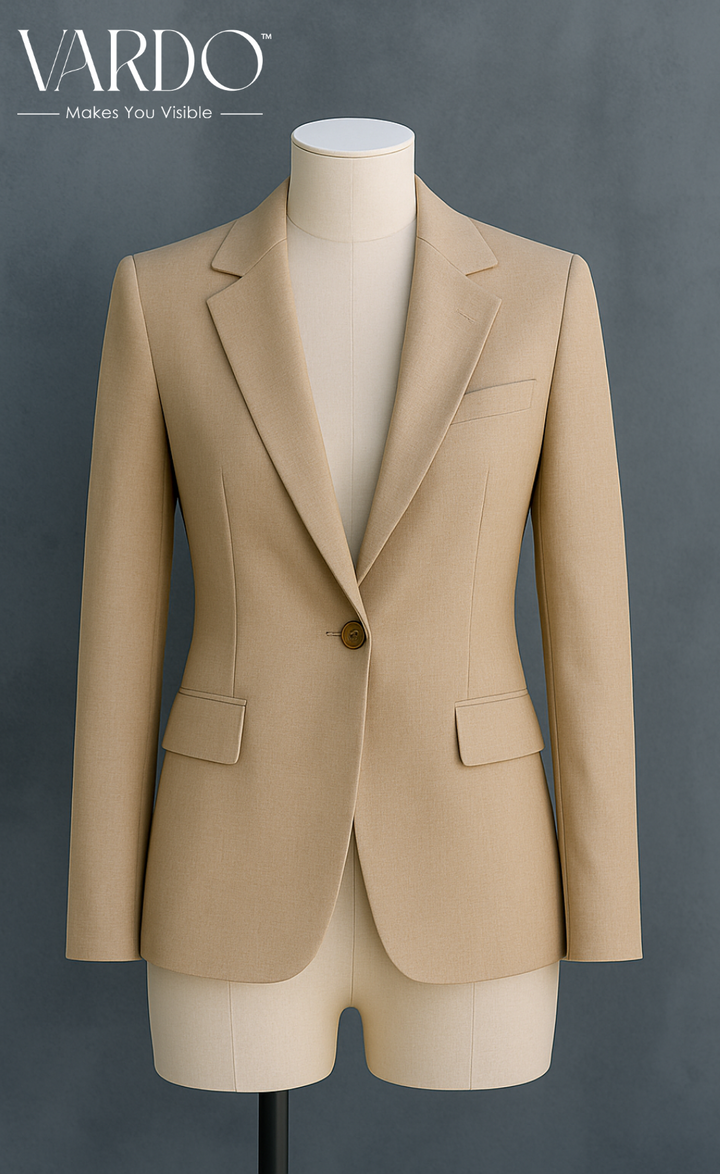 Beige Linen Two-Piece Suit – Natural Grace. Tailored Ease