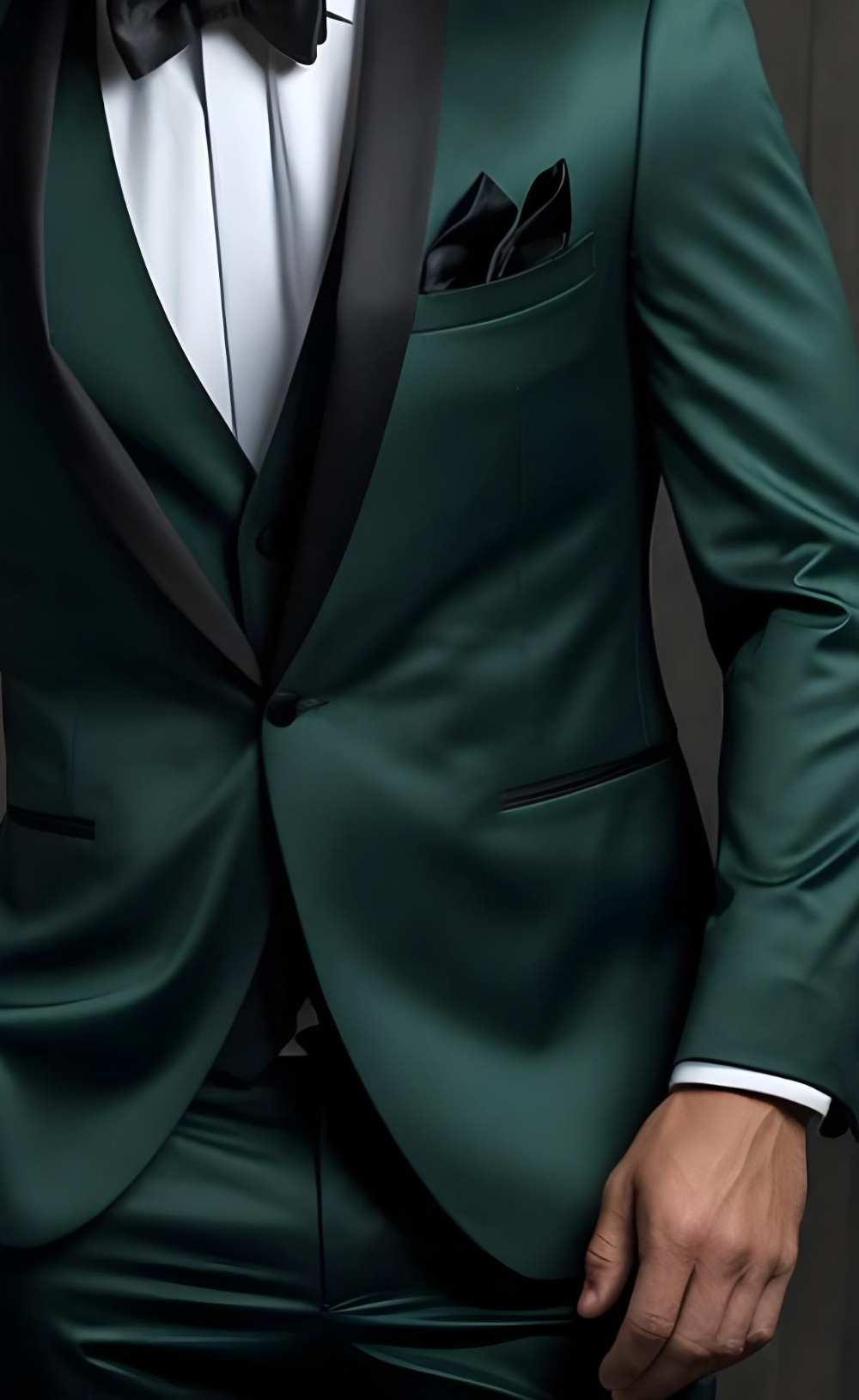 Modern forest Green Three Piece Suit - Wedding, Prom, and Special Occasions - Tailored Suit - The Rising Sun store, Vardo