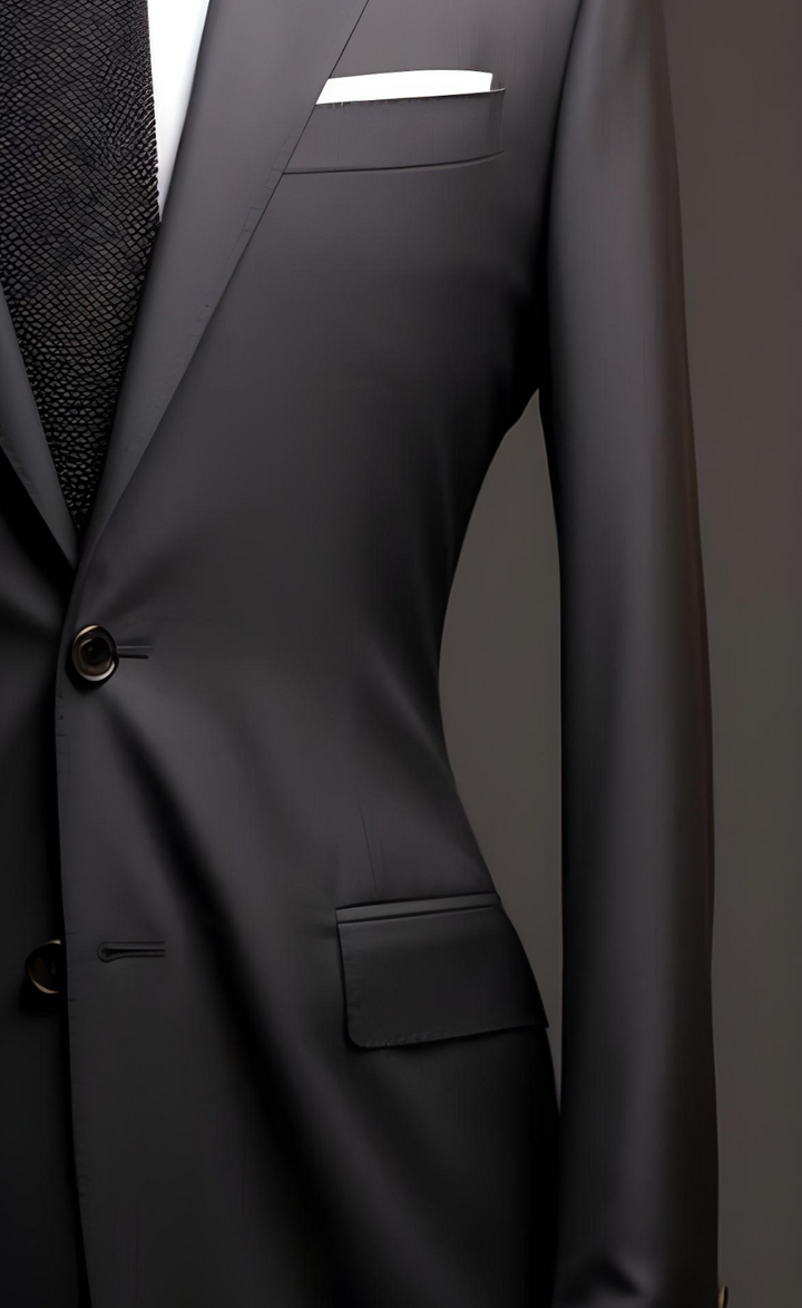 Formal Wedding & Business Dark Grey Two Piece Suit for Men - Tailored Suit - The Rising Sun store, Vardo