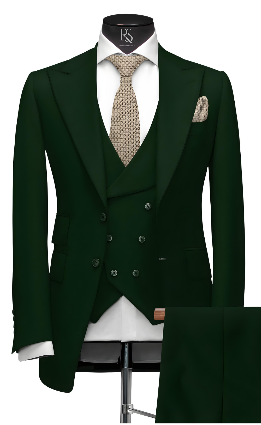 EMERALD GREEN SLIM-FIT SUIT 3-PIECE