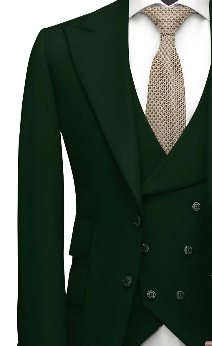 EMERALD GREEN SLIM-FIT SUIT 3-PIECE