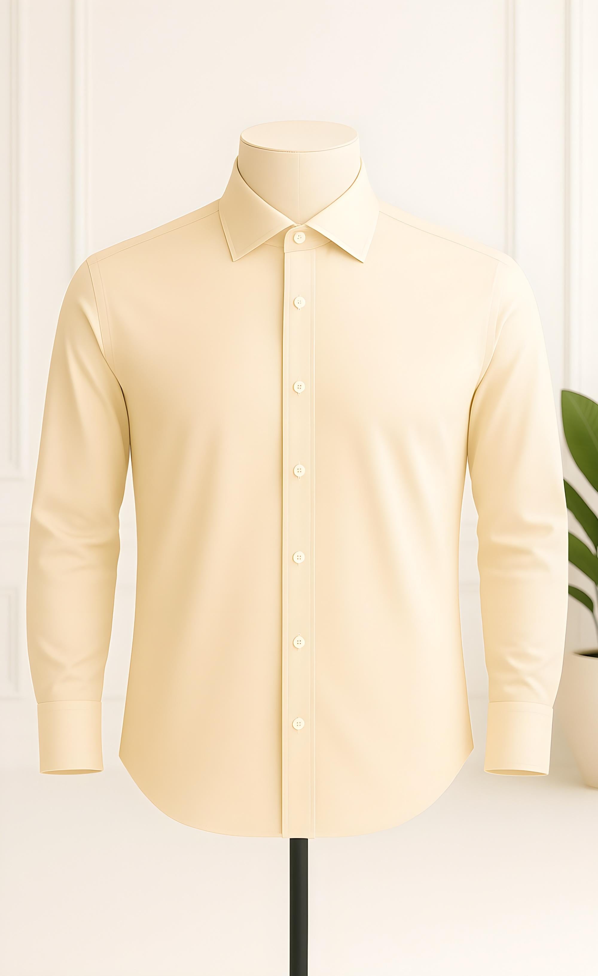 Cream Mens Dress Shirt Classic Neutral, Premium Comfort, Timeless Style Cream Mens Dress Shirt Classic Neutral, Premium Comfort, Timeless Style
