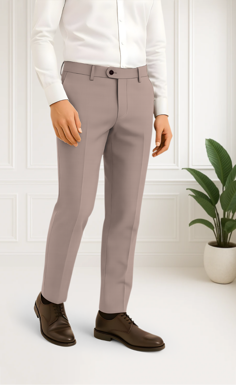 Light Brown Men's Pants – Terry Rayon