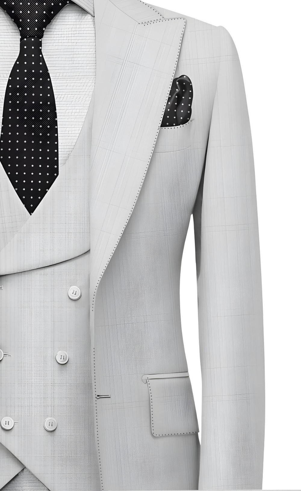 LIGHT GREY SLIM FIT THREE PIECE SUIT