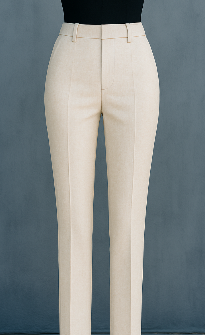 Beige Linen Double-Breasted Suit - Effortless Sophistication in Every Thread
