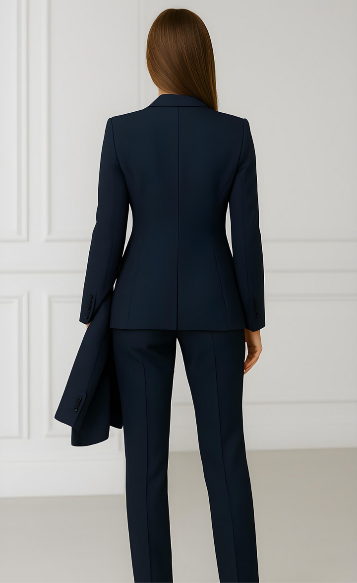 Navy Blue Three-Piece Suit – Classic Precision. Modern Power