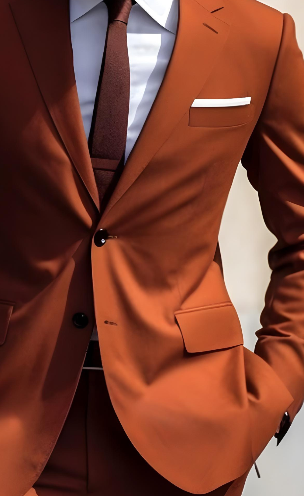 Rust Two Piece Suit for Men - Timeless Elegance and Modern Style - Tailored Fit, The Rising Sun store, Vardo