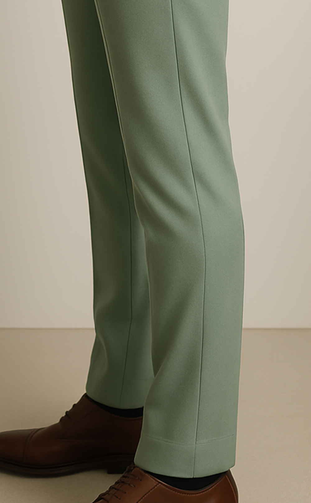 Men's Sage Green Double-Breasted Suit - Luxurious Tailored Fit Business Attire - Standout Formal Wear