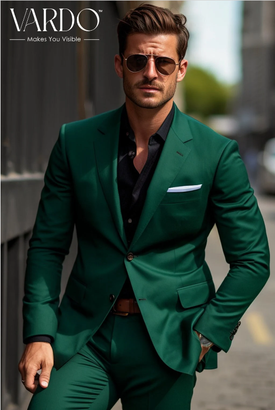 Green suit dress hotsell