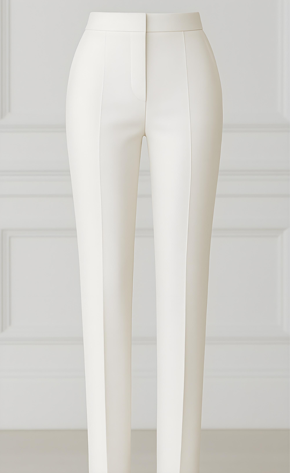 White Three-Piece Suit – Pure Power. Clean Precision