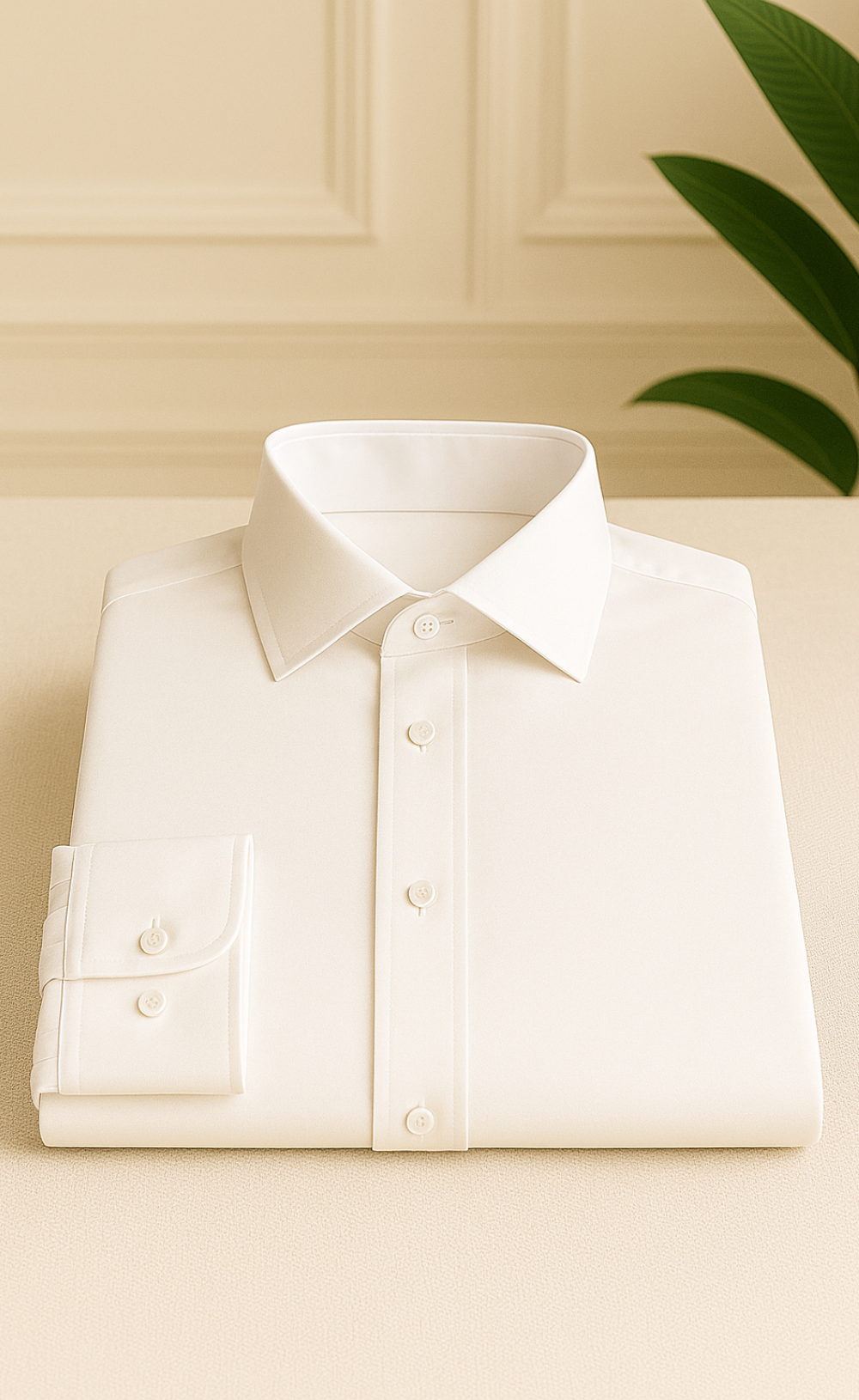 Premium White Formal Shirt for Men – Business Shirt for Daily Office & Wedding Wear