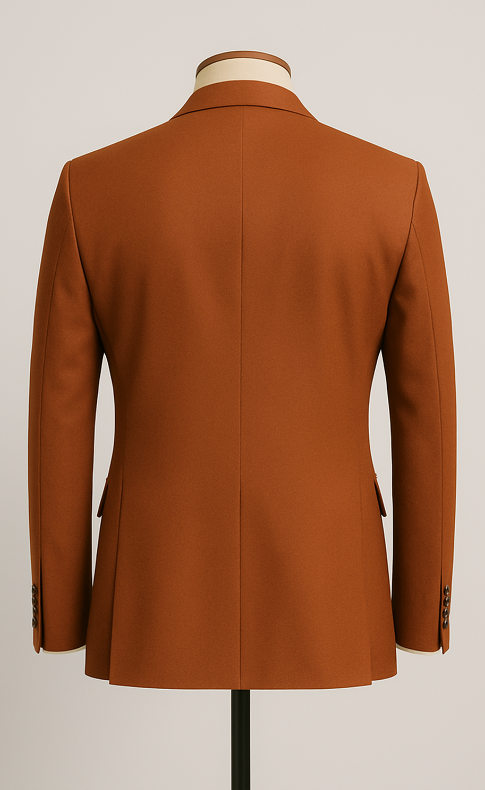 BURNT ORANGE 2 PIECE SLIM FIT SUIT