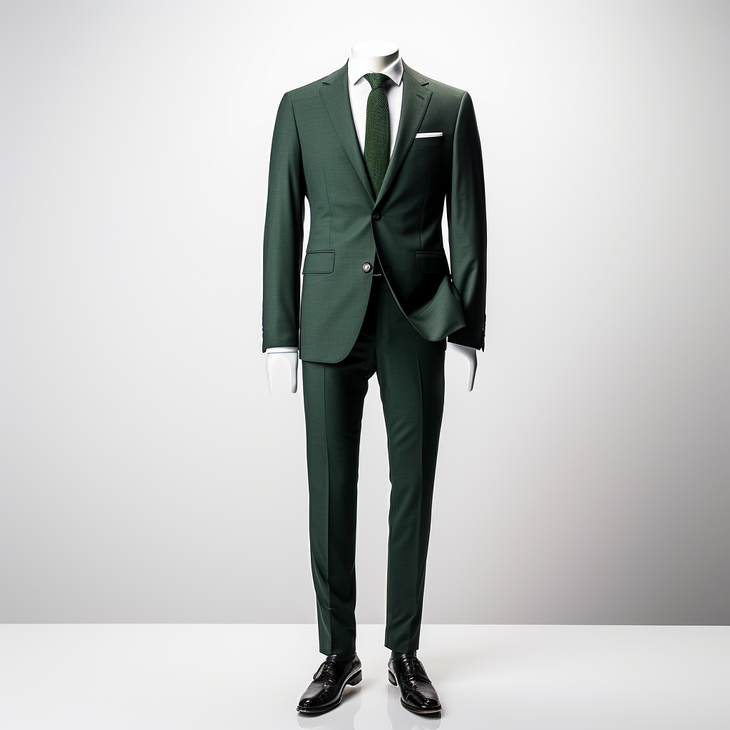 Dark Green 2 Piece Slim Fit Suit for Men Perfect for Weddings and Bu VARDO