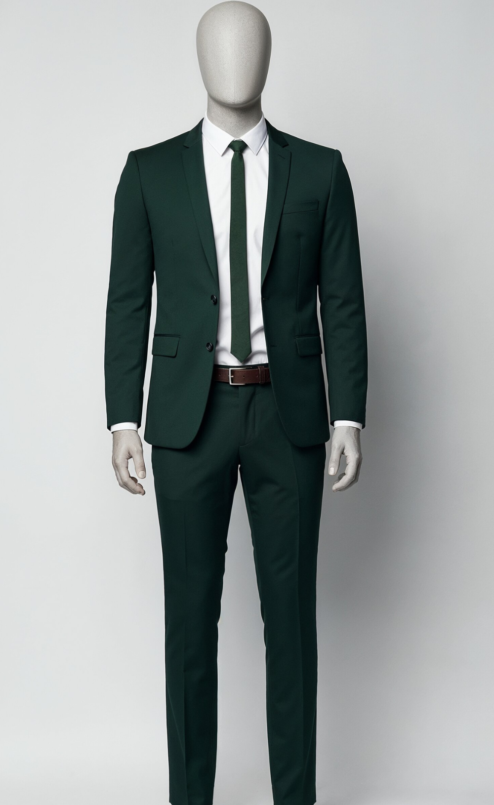 DARK GREEN 2 PIECE SLIM FIT SUIT
