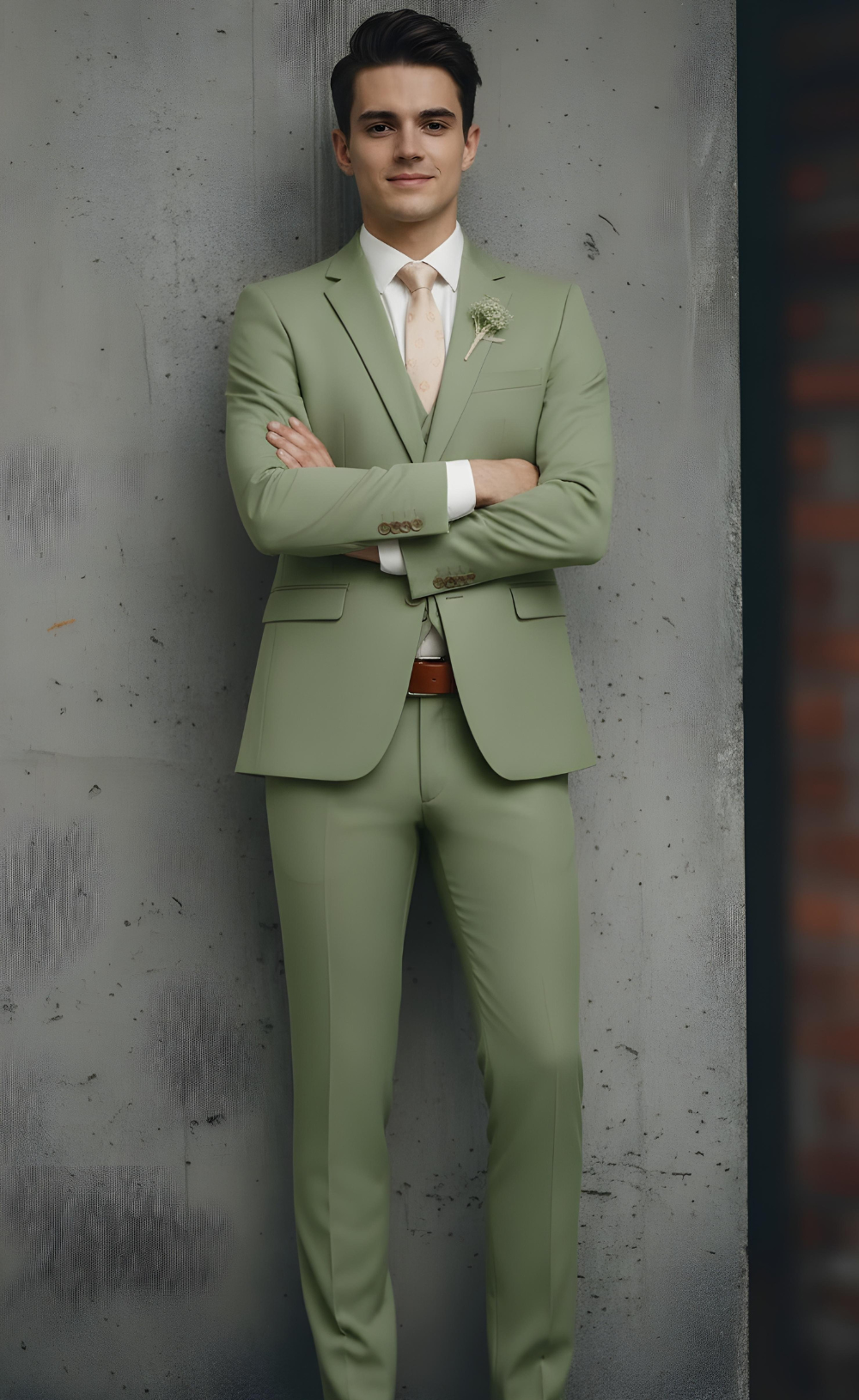 SAGE GREEN SUIT 3-PIECE
