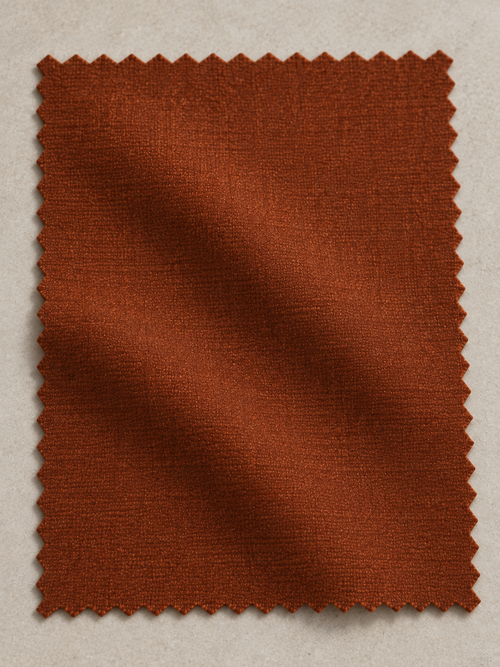 Burnt Copper Double-Breasted Wool Suit