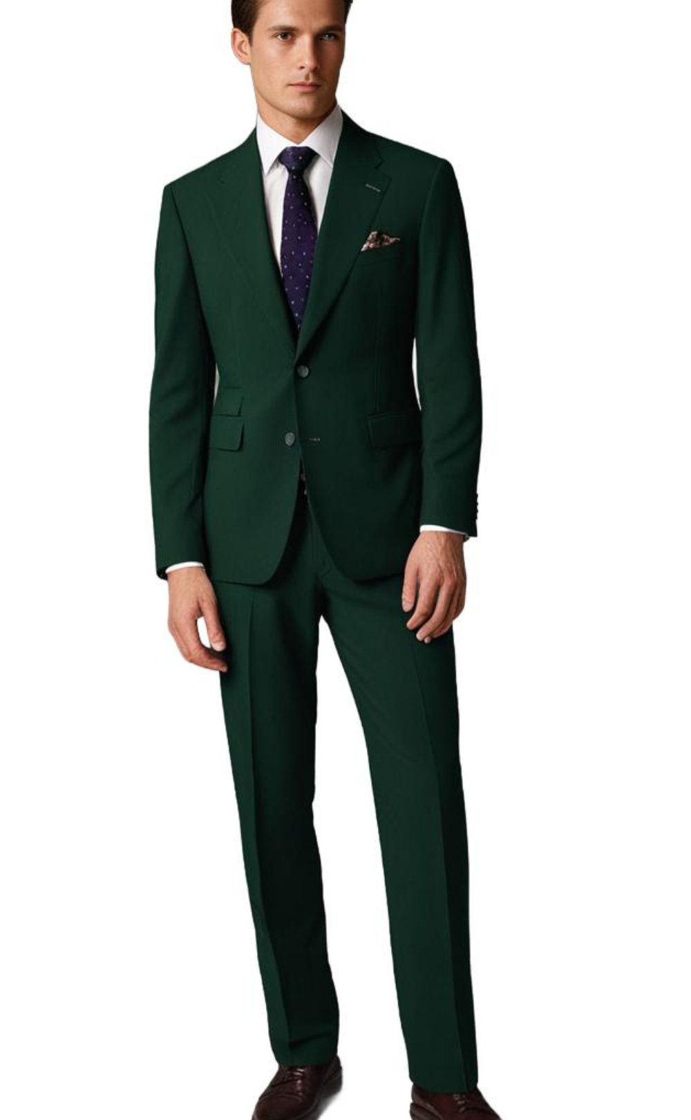 EMERALD GREEN 2 PIECE SLIM FIT SUIT