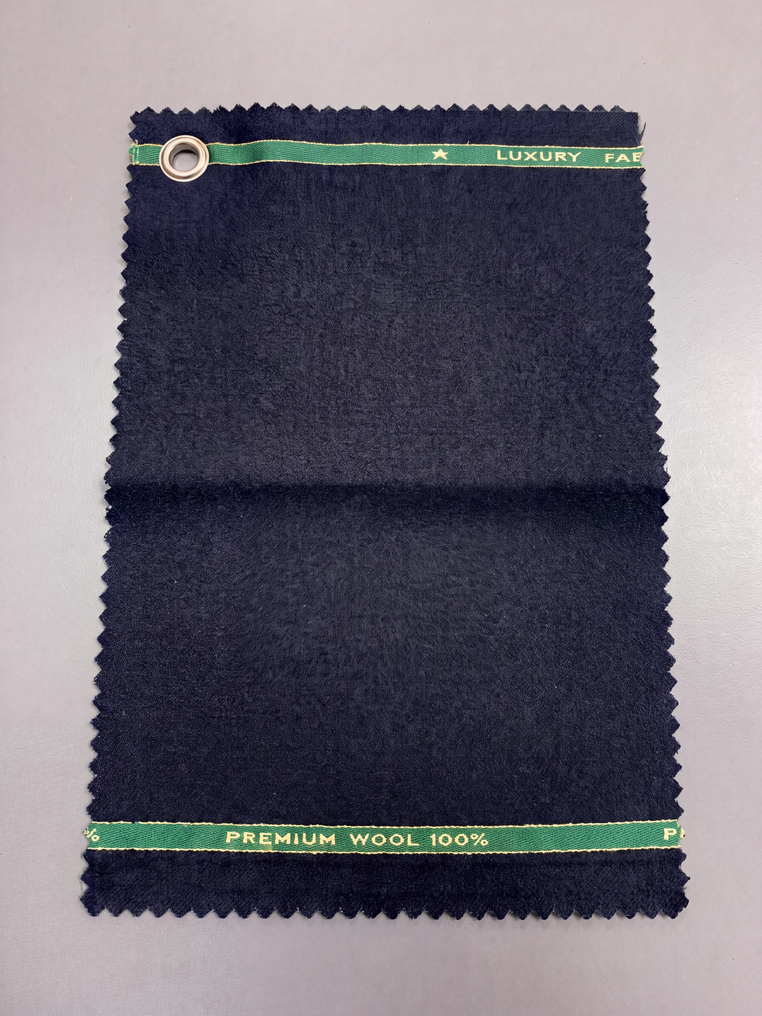Midnight Navy Textured Wool Three-Piece Suit