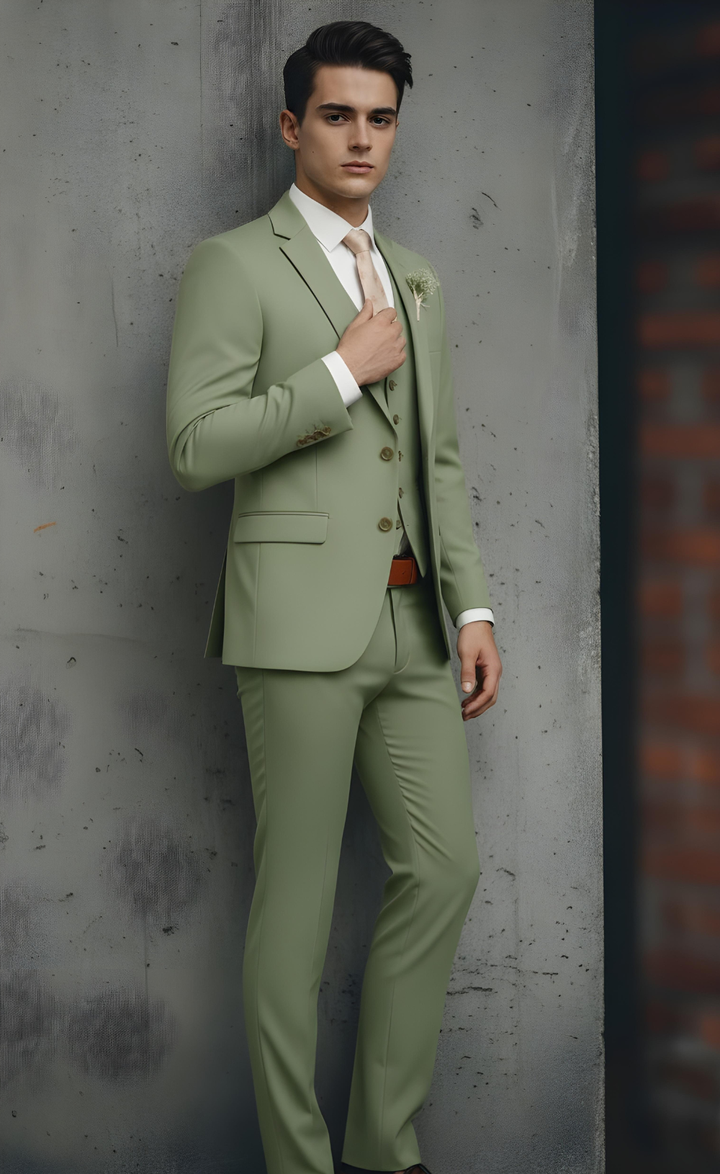SAGE GREEN SUIT 3-PIECE