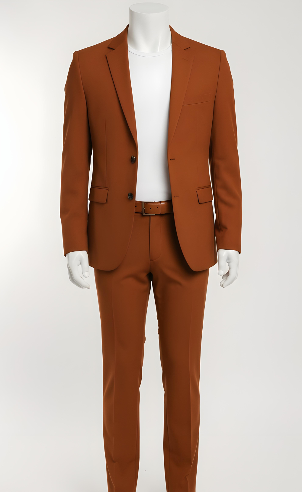 Burnt Orange Two Piece Suit man 