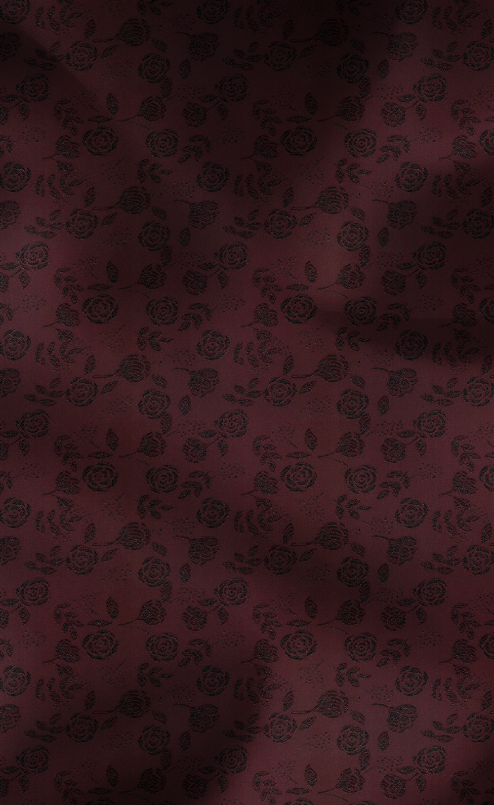 Burgundy Floral Tuxedo Suit Set with Black Shawl Lapel