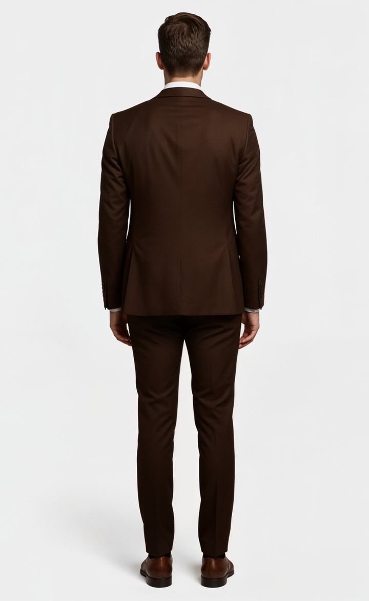 DARK BROWN SUIT 3-PIECE