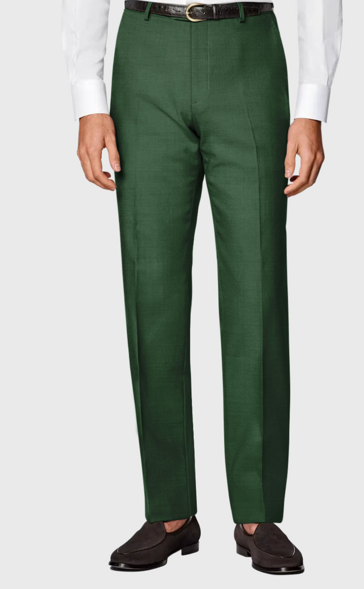 EMERALD GREEN 2 PIECE SLIM FIT SUIT