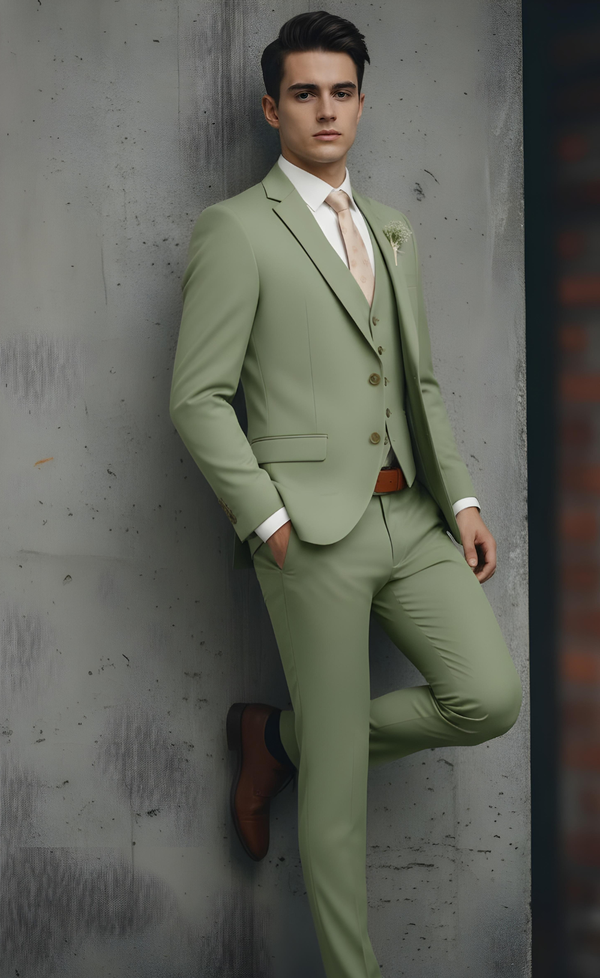 Sage Green 3-Piece Suit