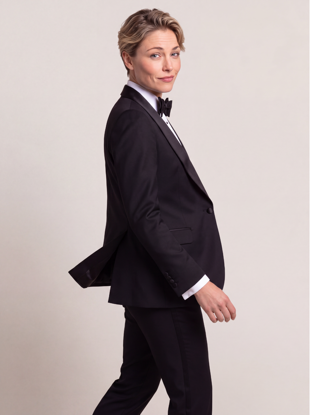 Midnight Tuxedo Tailored Women’s Suit
