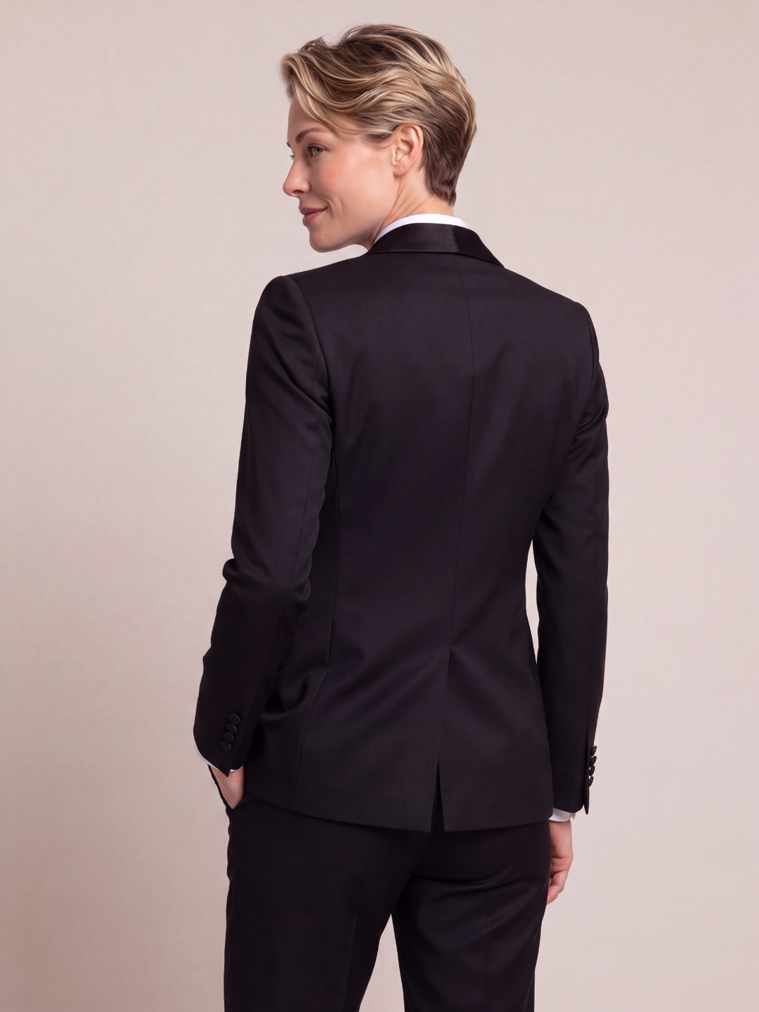 Midnight Tuxedo Tailored Women’s Suit