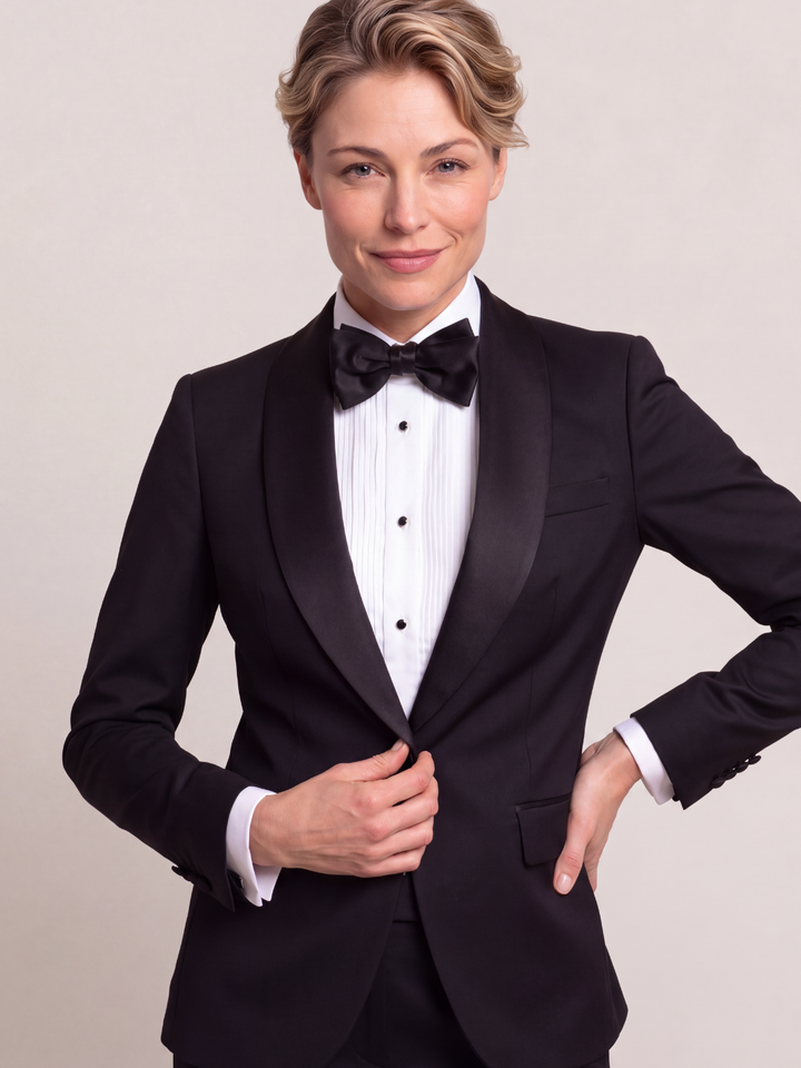 Midnight Tuxedo Tailored Women’s Suit