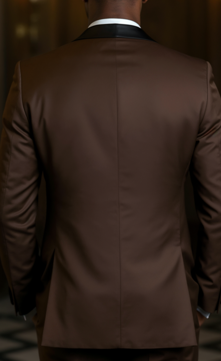 Chocolate Brown Tuxedo Suit for Men