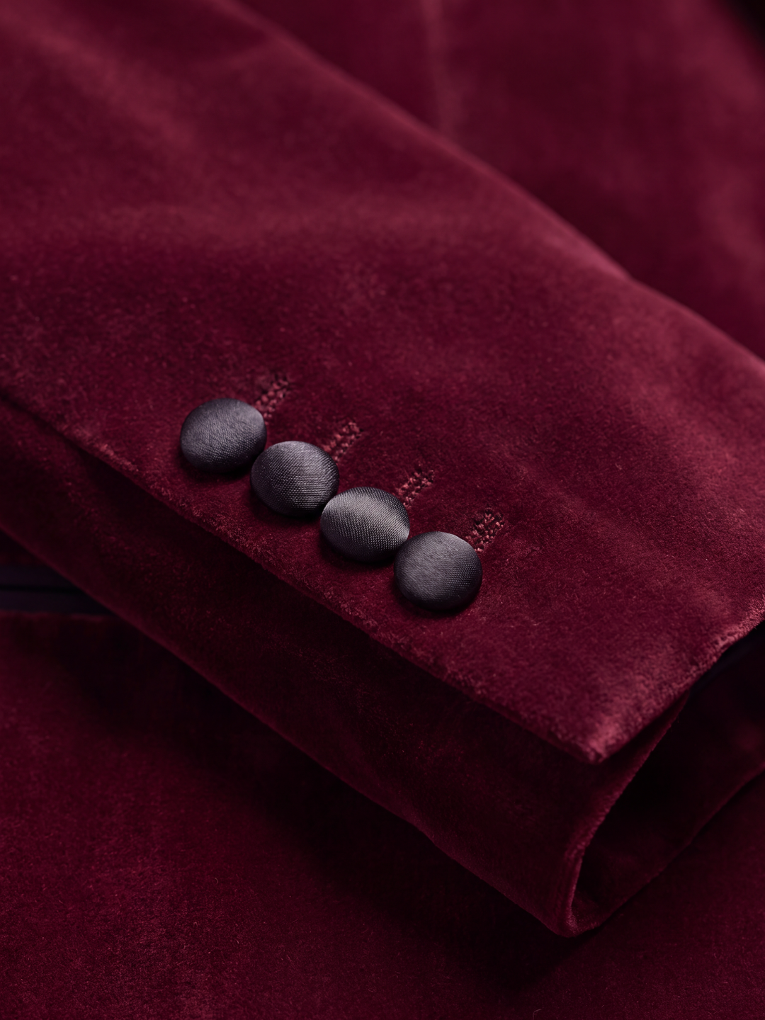 Burgundy Velvet Shawl Collar Holiday Dinner Jacket