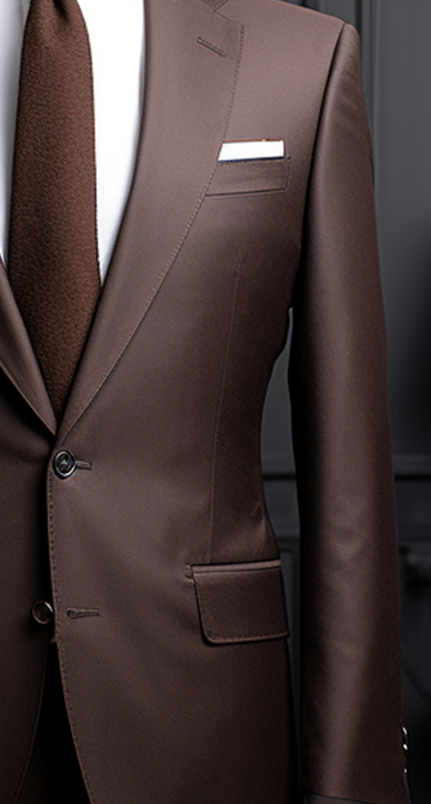 Stylish Chocolate Brown Two Piece Suit for Men