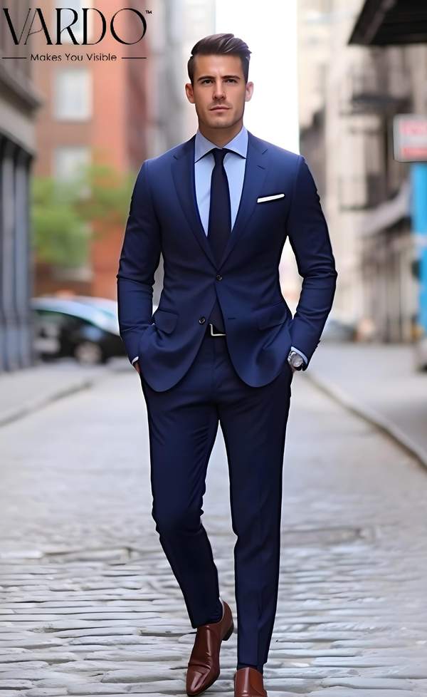 Navy Blue 2-Piece Suit