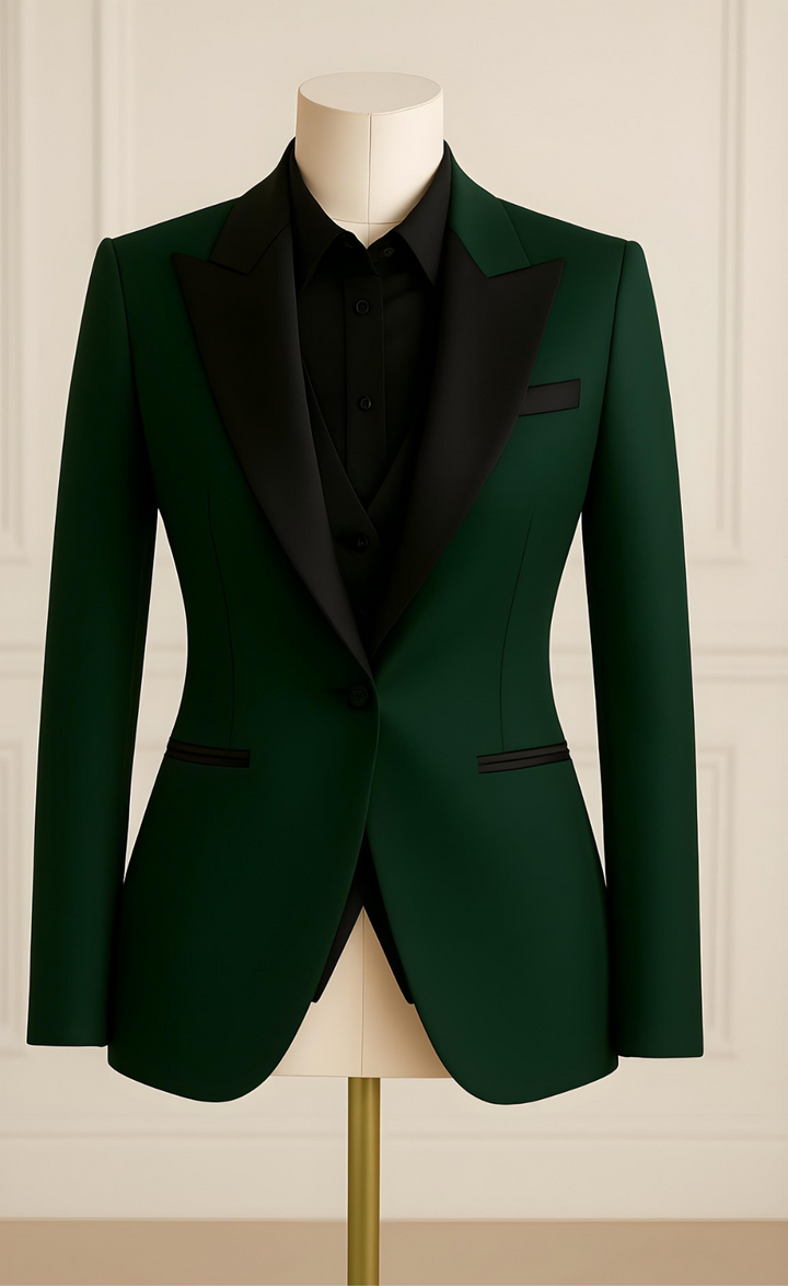 Dark Emerald Green Tuxedo Suit – Regal. Refined, Unforgettable