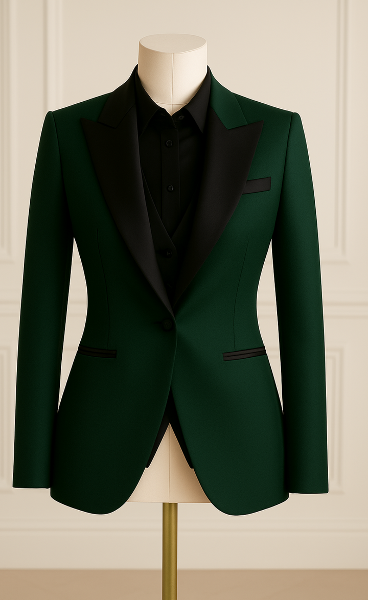 Dark Emerald Green Tuxedo Suit – Regal. Refined, Unforgettable