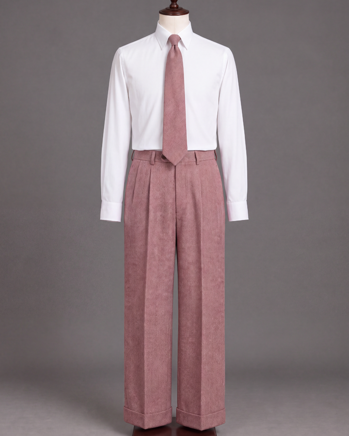 Rosewood Wool Three-Piece Suit