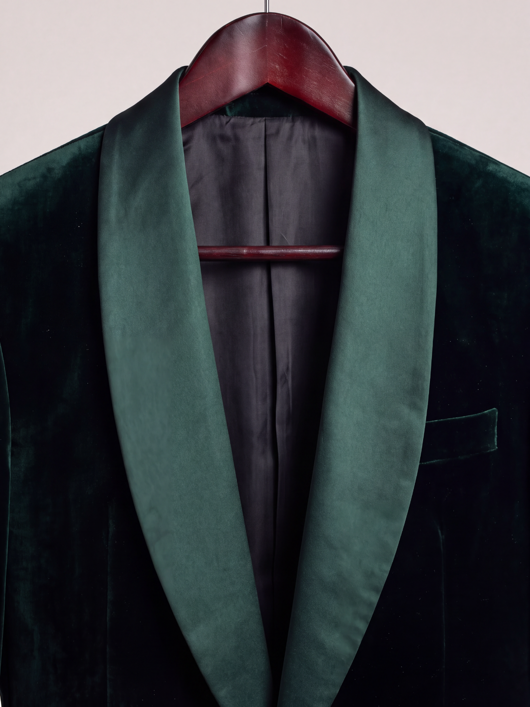 Emerald Green Velvet Holiday Dinner Jacket
